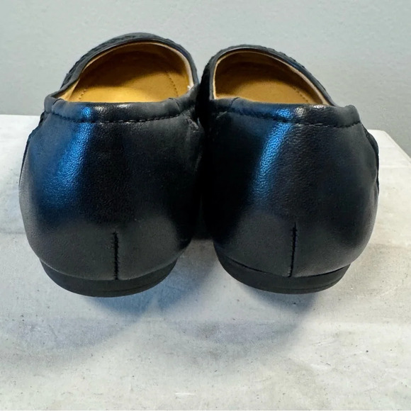 Earth Black Woven Flats Sophisticated Comfort - Picture 10 of 14